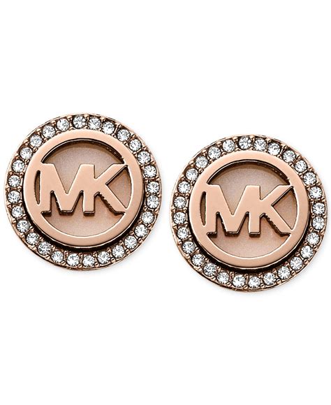 michael kors ohrringe rosegold|michael kors earrings macy's.